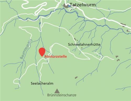 Im alpinen Gelände nördlich des Brünnsteins stürzten zwei Männer mit ihrem Pkw ab, ein 37-Jähriger starb noch am Unfallort. Klinger