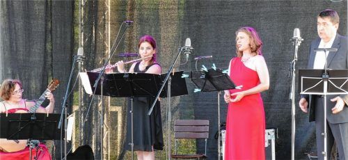 Sie boten Operetten-Arien (von links): Hanna Obermeier-Liebl, Ivana Jovanovic, Monika Lichtenegger und Wilfried Michl. Foto Janka