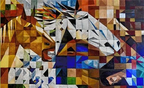 „Traum von einem Pferd“ heißt dieses Werk von Erich Wagner.