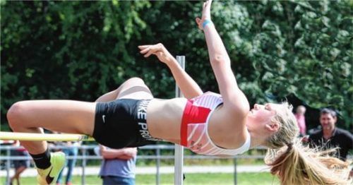 Wasserburgs Lara Mößthaler wurde Zweite im U18-Hochsprung der Frauen.