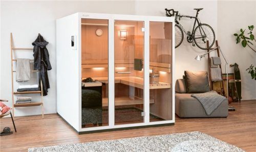 Auch in kleinen Räumen kann man sich den Traum von einer Sauna erfüllen.Foto Klafs
