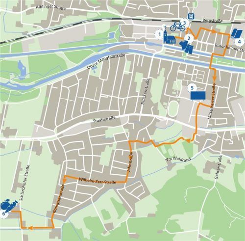 Diese etwa sechs Kilometer lange Pilgerroute können die Kolbermoorer gehen. Klinger