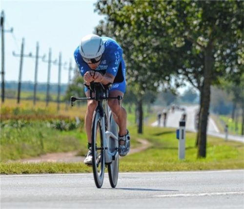 Frederic Funk zeigte in Podersdorf nicht nur auf dem Rad eine ganz starke Vorstellung.Foto Harald Funk