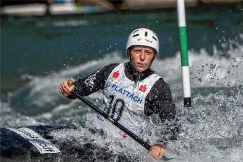 Holte sich Rang drei beim Rennen in Solkan: Hannah Cerweny vom Kajakklub Rosenheim.