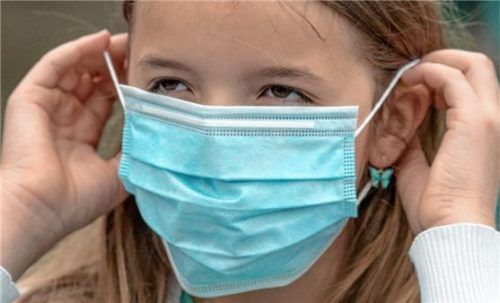 Umstritten: die Maske für Grundschüler.Foto  dpa