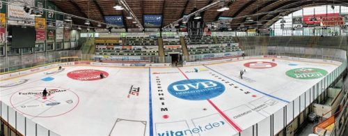 1000 Zuschauer dürfen zu den Heimspielen der Starbulls Rosenheim ins Rofa-Stadion. Foto Hans-Jürgen Ziegler