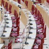 Landtag tagt wegen Corona nur in halber Besetzung