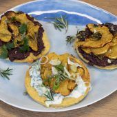 Lauter gesunde Sachen: Minipizzen und Kürbis-Brownies