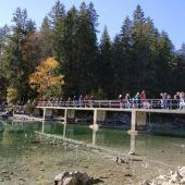 Schlangestehen vor der Bergbahn