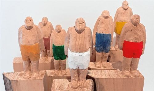 „Antrainiert“ von Regina Marmaglio, Eiche. Foto Bößwetter