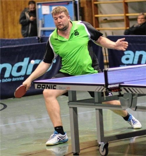 Bad Aiblings Ersatzspieler Fabian Moritz hinterließ in seinen beiden Einzeln einen hervorragenden Eindruck. Foto ehrlich