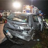 Acht Verletzte bei Unfall auf der A8