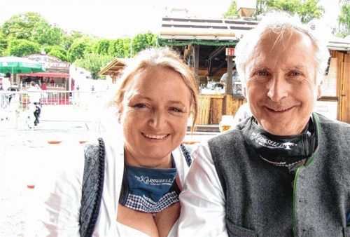 Christian Fahrenschon  führt mit seiner Frau Claudia den Festzeltbetrieb Fahrenschon. Foto Privat