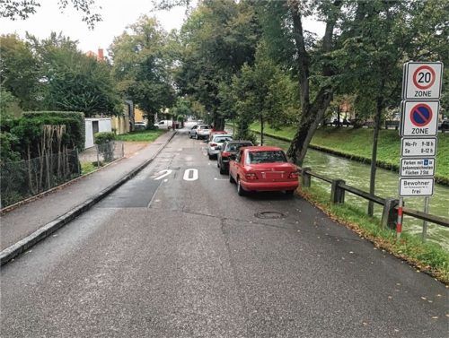 Der Blick von der Brückenstraße aus in die Friedrich-Ebert-Straße: 20 Kilometer pro Stunde dürfen Autofahrer hier bis zur Schumannstraße fahren – viele von ihnen haben mehr auf dem Tacho. Das zeigt die Auswertung der Blitzer. Foto weinzierl