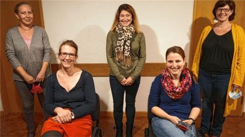 Der Vorstand der Kraiburger Römerzwergerl besteht nun aus (von links) Schriftführerin Manuela Aigner, Vorsitzender Julia Baggett-Heinrich, Kassierin Sabrina Bittenbinder, stellvertretender Vorsitzender Barbara Klak und Beisitzerin Daniela Stuiber.Foto Meling