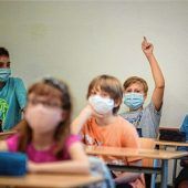 Mit Maske im Unterricht