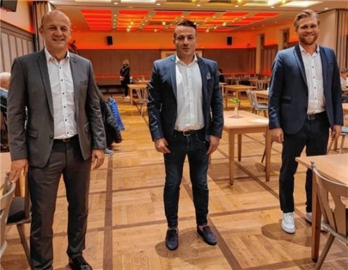 Die neue Leitung steht bereit (von links): Frank Teschner, Ömer Kaya und Alexander Neiser.Foto TSV 1860 Rosenheim