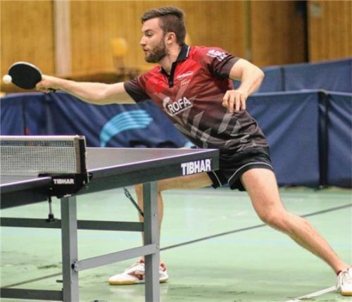 Florian Fuchs brachte den SV-DJK Kolbermoor mit seinem zweiten Einzelsieg mit 5:4 in Führung.Foto Erlich