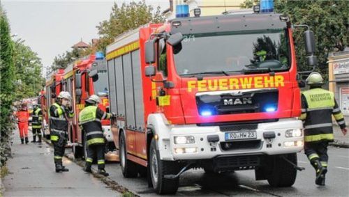 Mit rund 60 Einsatzkräften war die Feuerwehr gestern ausgerückt. Foto Reisner