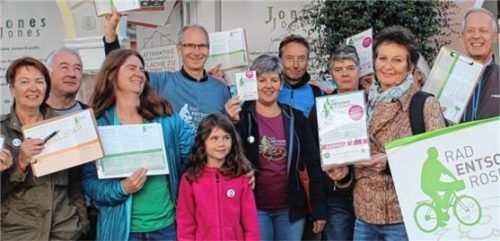 Rosenheimer Bürger setzen sich für eine radlfreundliche Stadt ein.Foto Gertrud Stiegler
