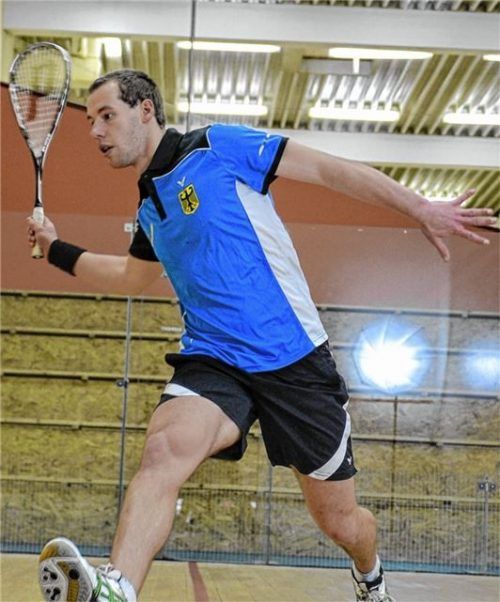 Rudi Rohrmüller junior vom Rosenheimer Squash-Verein trug auch schon den Adler auf der Brust.