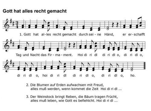 Von 1983 bis 1984 wurden über 130 Beiträge zum Thema „Geistliches Volkslied“ im Oberbayerischen Volksblatt veröffentlich. Wastl Fanderl hat das Lied „Gott hat alles recht gemacht“ in seine Liederbögen übernommen.schusser