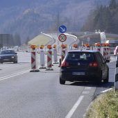 Fünf Falschfahrer am Tunnel Farchant