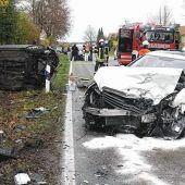 Bei Frontalunfall schwer verletzt