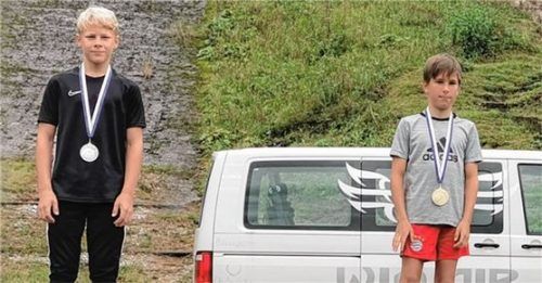 Die Gesamtsieger bei den Buben: Felix Brieden (links) und Mario Linner. Foto Axel Malcher