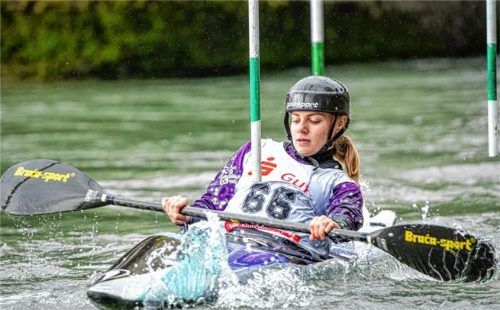 Juliane Tewes holte sich beim Heimrennen auf dem Inn zwei Stockerlplätze.