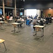 Stadtrat tagt in der Aula der Mittelschule