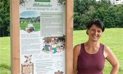 An der Umsetzung des Landwirtschaftsweges am Samerberg war Roswitha Estermann maßgeblich beteiligt. Foto Hoffmann