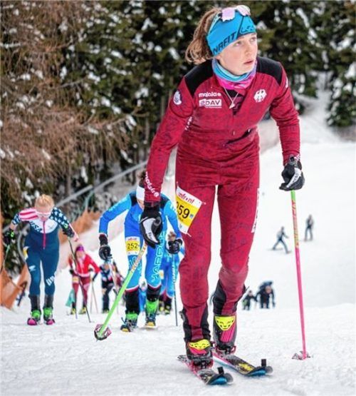 Antonia Niedermaier landete ihren ersten Weltcup-Sieg in der Altersklasse U20.Foto Foto: Nils Lang