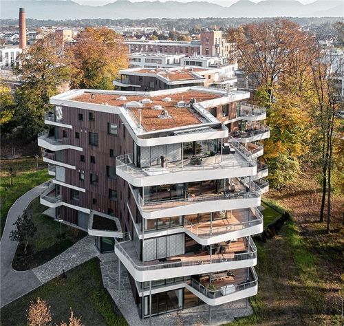 Das Projekt „Wohnen im Spinnereipark“ in Kolbermoor wurde jetzt ausgezeichnet. Fotos archimages.de