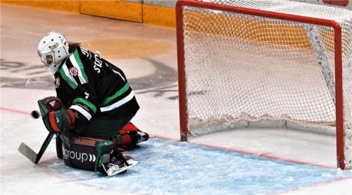 Jonas Stettmer steht gegen Passau im Tor und trifft dabei auf seinen Bruder.Foto Ziegler