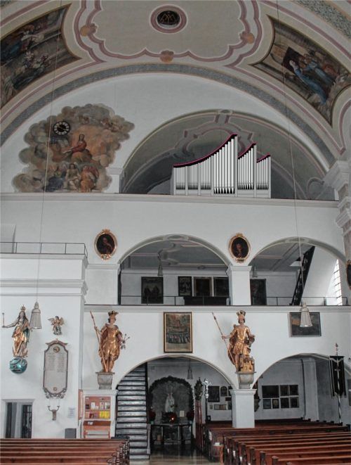 Virtueller Vorgeschmack: Die Fotomontage von Orgelbaumeister Alois Linder aus Nußdorf zeigt, wie die neue Orgel in der Halfinger Kirche Mariä Himmelfahrt aussehen wird. Foto Orgelbau Linder
