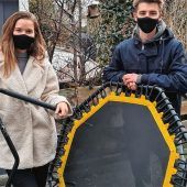 SV-DJK liefert Trampoline nach Hause für Online-Kurse
