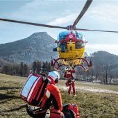 Mehrere Schlittenunfälle und gestürzte Wanderin fordern am Heuberg die Bergwacht