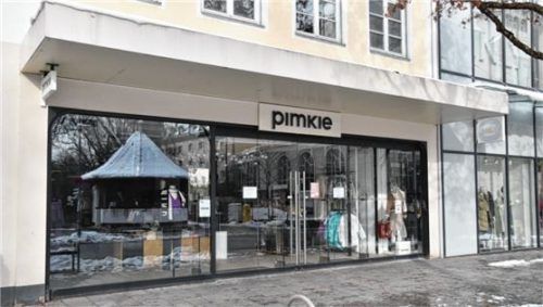 Bereit zum Auszug: Der „Pimkie“-Store an der Münchener Straße macht zum 28. Februar endgültig dicht. Foto Schlecker