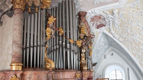 Das neue Instrument wird die gewohnte Vorderseite, das sogenannte Orgelprospekt, beibehalten.Foto Orgelbauverein
