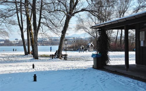 Der barrierefreie Zustieg soll auf Höhe des Kiosks an der Liegewiese entstehen. Foto Schlecker