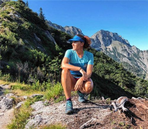 Die ehemalige Biathletin Kathrin Angerer ist mittlerweile in den Bergen daheim.Foto Angerer