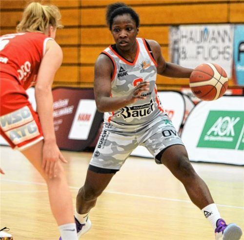 Kelly Moten erzielt für Wasserburg im Schnitt 16,3 Punkte pro Spiel. Foto Hörndl