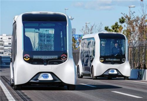 Soll bei den Olympischen Spielen in Tokio im Juli 2021 als Linientaxi eingesetzt werden: Toyota e-Palette. Foto Auto-Medienportal.Net/Toyota