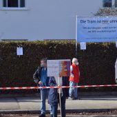 Demo gegen die Verlängerung der Tram 23