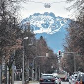 Föhnlage lässt Rosenheimer bis zur Kampenwand blicken