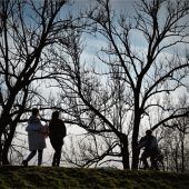 Scherenschnittvor dem Mangfalldamm