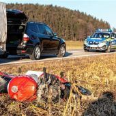 46-jähriger Motorradfahrer schwer verletzt