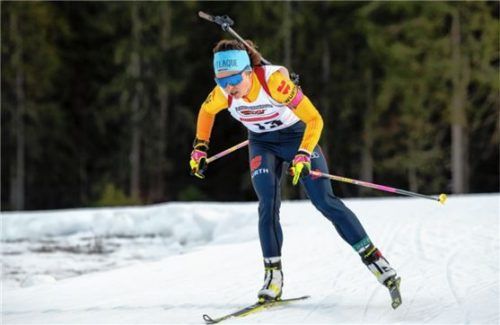 Auch sie trug zum starken Mannschaftsergebnis bei: Marion Deigentesch vom SV Oberteisendorf, die im Einzel Vierte und mit der Staffel Dritte wurde. Foto Wukits