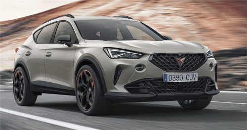 Der Cupra Formentor ist das erste eigenständige Modell der noch jungen Marke. Der Cupra Formentor VZ5 mit einem Fünfzylinder rundet die Baureihe nach oben ab. Foto ampnet/Cupra